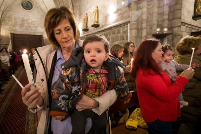 Misa de la Luz en la iglesia Real y Antigua de Gamonal.