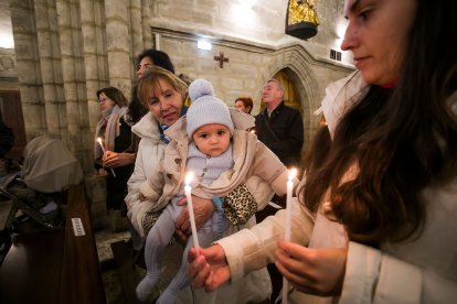 Misa de la Luz en la iglesia Real y Antigua de Gamonal.