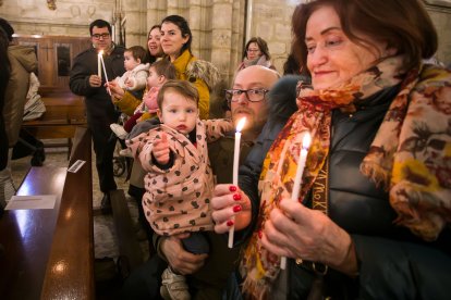 Misa de la Luz en la iglesia Real y Antigua de Gamonal.