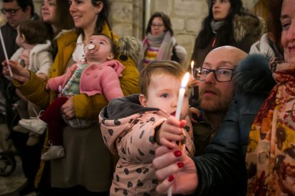Misa de la Luz en la iglesia Real y Antigua de Gamonal.