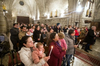 Misa de la Luz en la iglesia Real y Antigua de Gamonal.