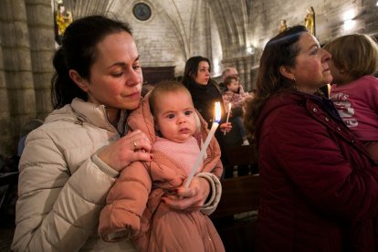 Misa de la Luz en la iglesia Real y Antigua de Gamonal.
