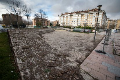 Evolución de los trabajos de remodelación del parque Félix Rodríguez de la Fuente, hasta inicios de febrero.
