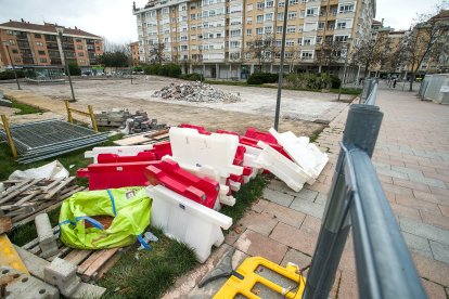 Evolución de los trabajos de remodelación del parque Félix Rodríguez de la Fuente, hasta inicios de febrero.