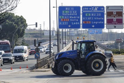 Tractorada multitudinaria en Burgos.