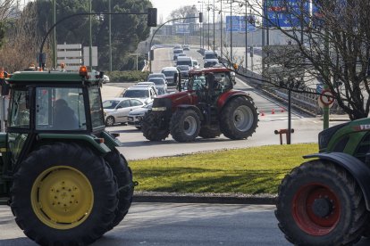 Tractorada multitudinaria en Burgos.