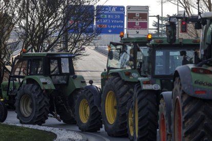 Tractorada multitudinaria en Burgos.