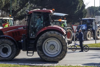Tractorada multitudinaria en Burgos.