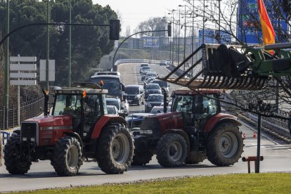Tractorada multitudinaria en Burgos.