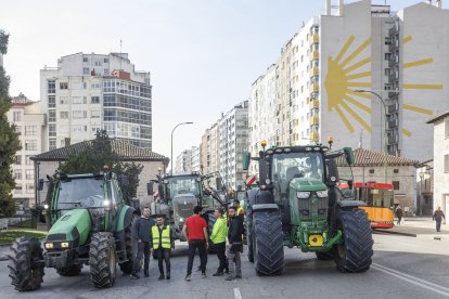 Tractorada multitudinaria en Burgos.
