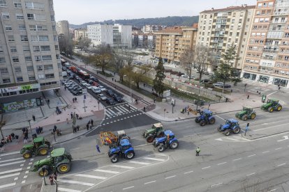 Tractorada multitudinaria en Burgos.