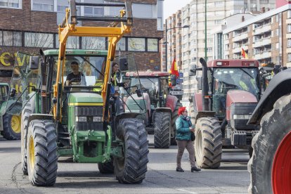 Tractorada multitudinaria en Burgos.