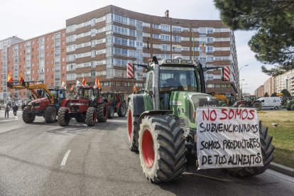 Tractorada multitudinaria en Burgos.