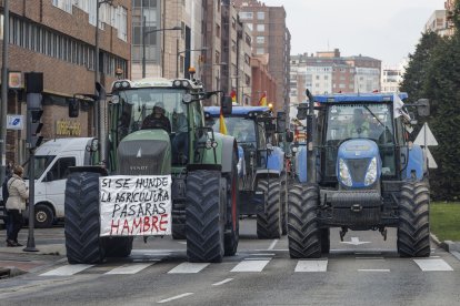 Tractorada multitudinaria en Burgos.