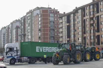 Tractorada multitudinaria en Burgos.