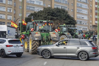 Tractorada multitudinaria en Burgos.
