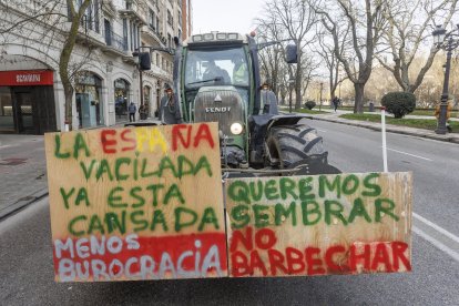 Tractorada multitudinaria en Burgos.