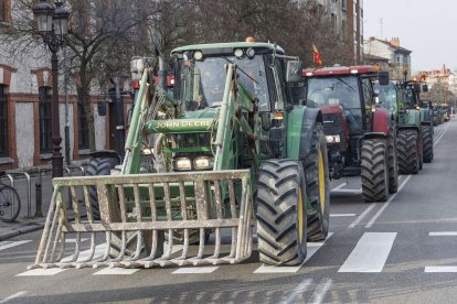 Tractorada multitudinaria en Burgos.