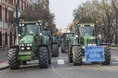 Tractorada multitudinaria en Burgos.