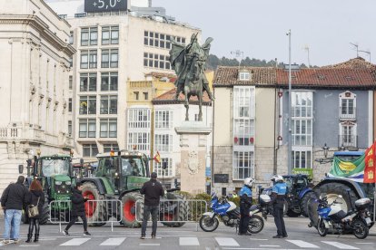 Tractorada multitudinaria en Burgos.
