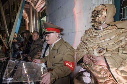 Instante del arranque del Carnaval de Burgos 2024.