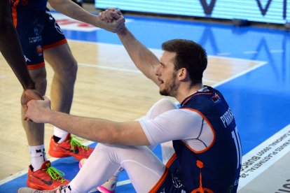 Imagen del partido entre el Tizona y el Guuk Gipuzkoa.