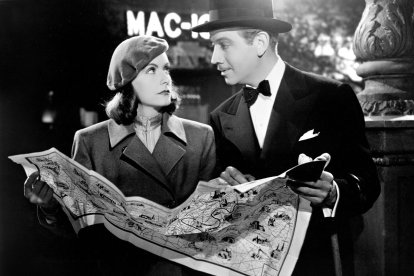 Greta Garbo y Melvyn Douglas, en 'Ninotchka'.