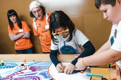Un momento de la última edición de la First Lego League, en la Escuela Politécnica Superior de La Milanera.