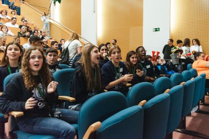 Un momento de la última edición de la First Lego League, en la Escuela Politécnica Superior de La Milanera.