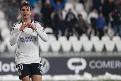 Bermejo puso la guinda al buen partido del Burgos CF para mantener su campo imbatido.
