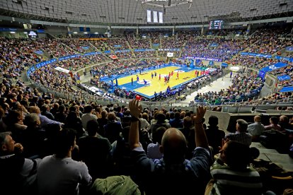 Imagen del partido entre el San Pablo y el Tizona.