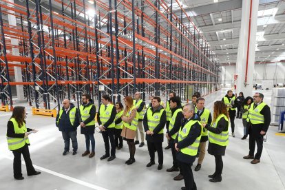 El presidente de la Junta de Castilla y León, Alfonso Fernández Mañueco, participa en el acto de presentación e inauguración de la nueva Plataforma Logística de ALDI en Miranda de Ebro