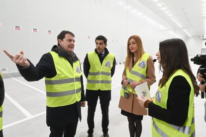 El presidente de la Junta de Castilla y León, Alfonso Fernández Mañueco, participa en el acto de presentación e inauguración de la nueva Plataforma Logística de ALDI en Miranda de Ebro