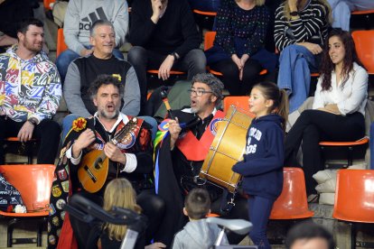 Imagen del partido entre el Tizona y el Betis.