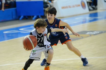 Imagen del partido entre el Tizona y el Betis.