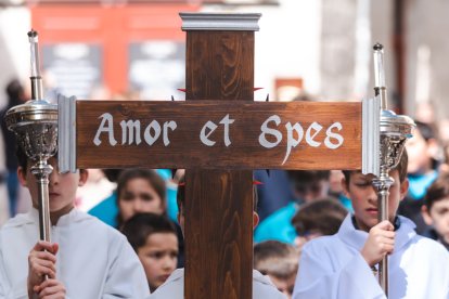 Imagen de la procesión infantil.