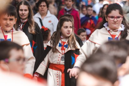 Imagen de la procesión infantil.
