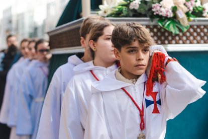 Imagen de la procesión infantil.