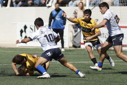 Imagen del partido entre el Recoletas Burgos Caja Rural y el Ciencias.