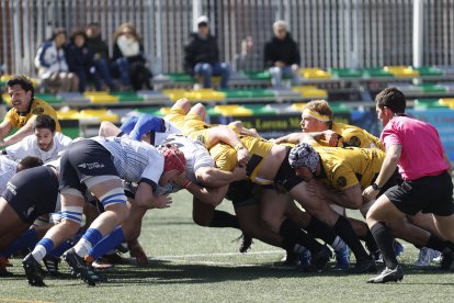 Imagen del partido entre el Recoletas Burgos Caja Rural y el Ciencias.