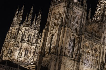 Imagen de la iluminación de la Catedral.