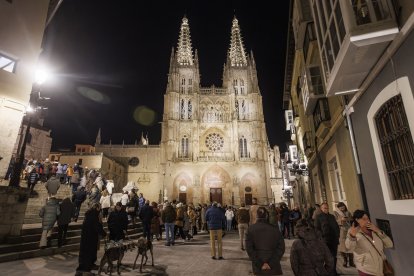 Imagen de la iluminación de la Catedral.
