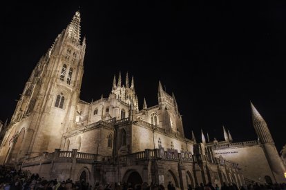 Imagen de la iluminación de la Catedral.