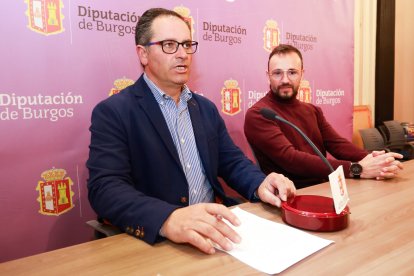 El diputado responsable de Burgos Alimenta, Javier Arroyo, y el gerente de NaturCode, Javier Arroyo.