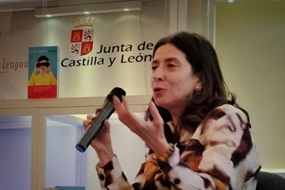 Ana Merino, en el salón de actos del Palacio de la Isla.