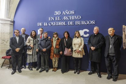Inauguración de la muestra sobre los 30 años de catalogación de archivos de la Seo.