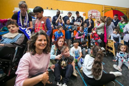 Visita del San Pablo Burgos al colegio Fray Ponce de León.