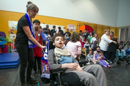 Visita del San Pablo Burgos al colegio Fray Ponce de León.