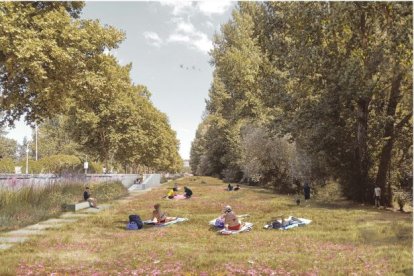 Zona del cauce en el entorno del paseo de La Quinta.