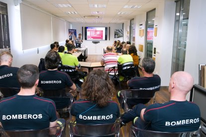 En la puesta en común del Plan de Intervención ha estado presente parte del Parque de Bomberos de Burgos